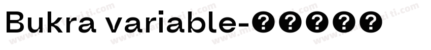 Bukra variable字体转换